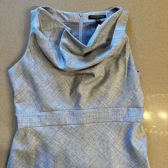 Banana Republic Elegant Gray Midi Dress - Picture 3 of 6